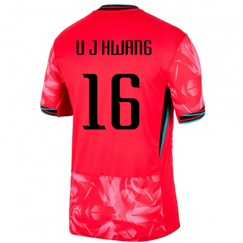 Danxen Women South Korea Ui-Jo Hwang #16 Red Home Jersey 24-26 T-Shirt