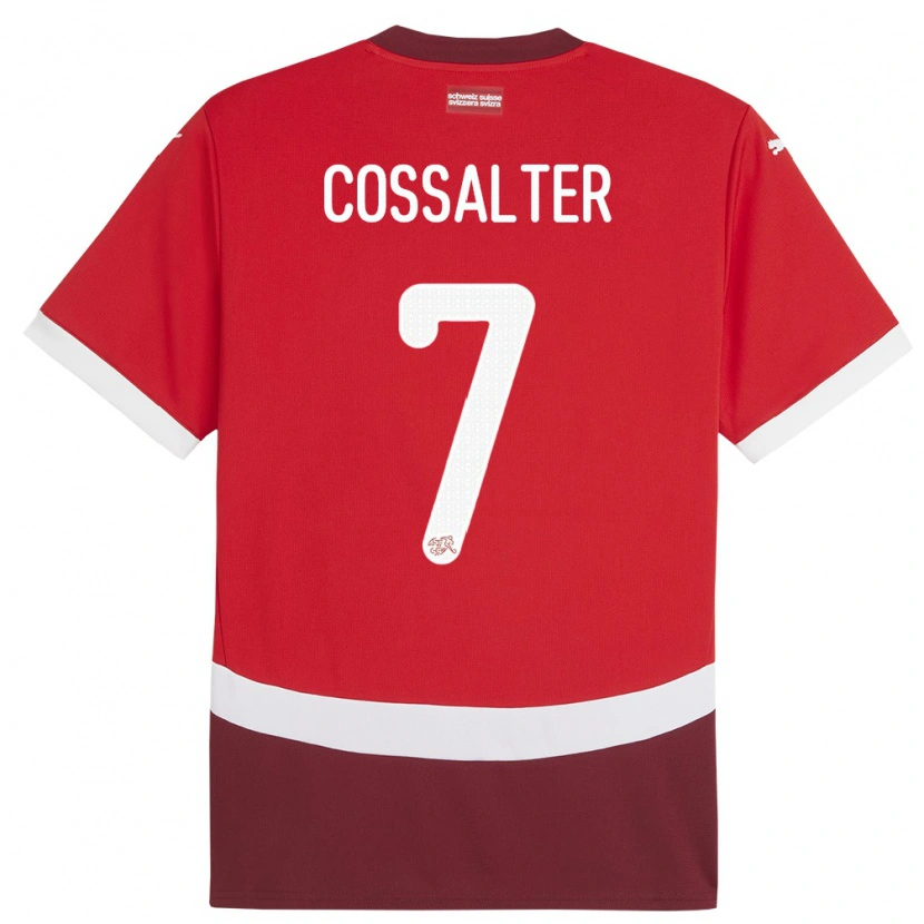 Danxen Women Switzerland Ivan Cossalter #7 Red Home Jersey 24-26 T-Shirt