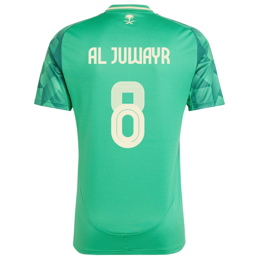 Danxen Women Saudi Arabia Musab Al-Juwayr #8 Green Home Jersey 24-26 T-Shirt