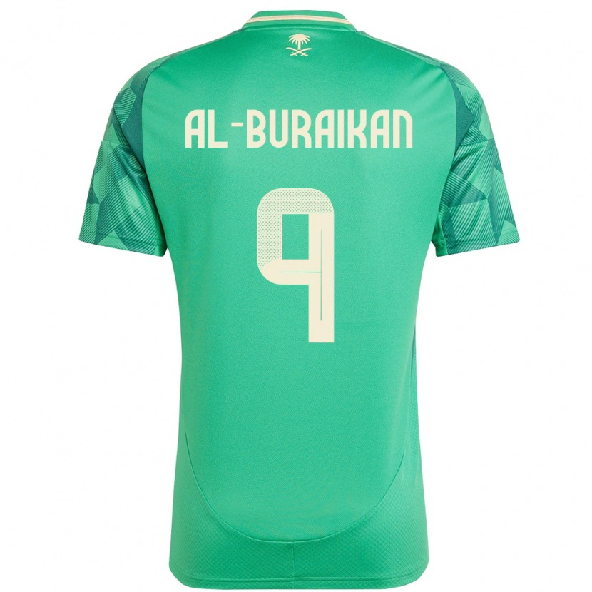 Danxen Women Saudi Arabia Firas Al-Buraikan #9 Green Home Jersey 24-26 T-Shirt