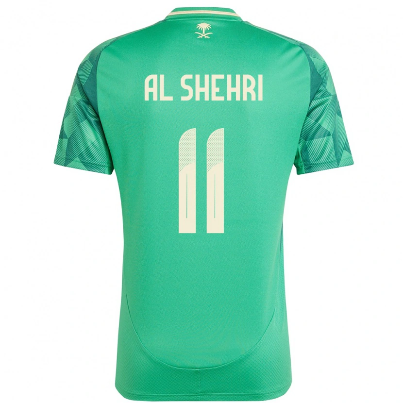 Danxen Women Saudi Arabia Saleh Al-Shehri #11 Green Home Jersey 24-26 T-Shirt