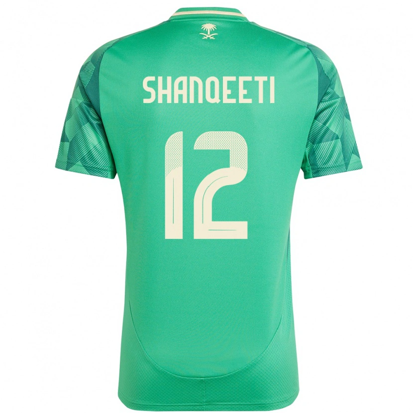 Danxen Women Saudi Arabia Muhannad Shanqeeti #12 Green Home Jersey 24-26 T-Shirt