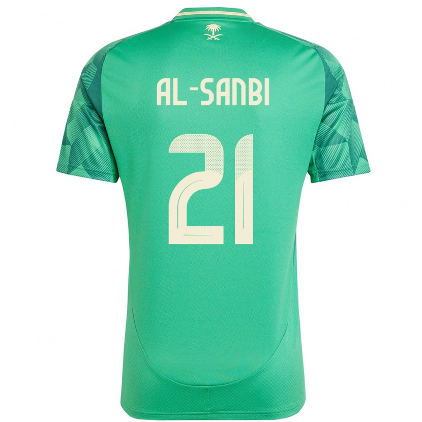 Danxen Women Saudi Arabia Abdulrahman Al-Sanbi #21 Green Home Jersey 24-26 T-Shirt