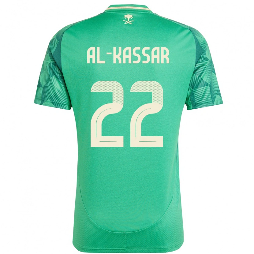 Danxen Women Saudi Arabia Ahmed Al-Kassar #22 Green Home Jersey 24-26 T-Shirt