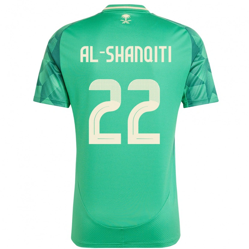 Danxen Women Saudi Arabia Hamed Al-Shanqiti #22 Green Home Jersey 24-26 T-Shirt