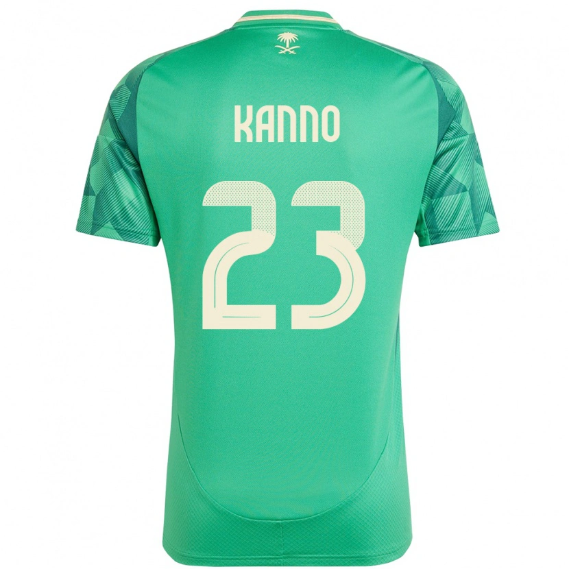 Danxen Women Saudi Arabia Mohamed Kanno #23 Green Home Jersey 24-26 T-Shirt