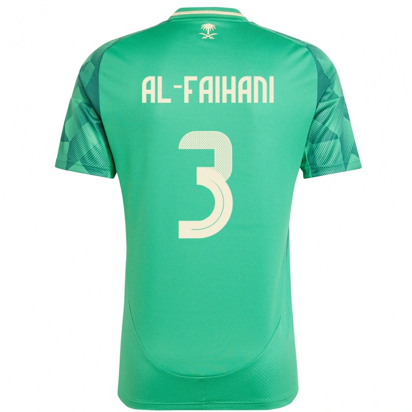 Danxen Women Saudi Arabia Nasser Al-Faihani #3 Green Home Jersey 24-26 T-Shirt