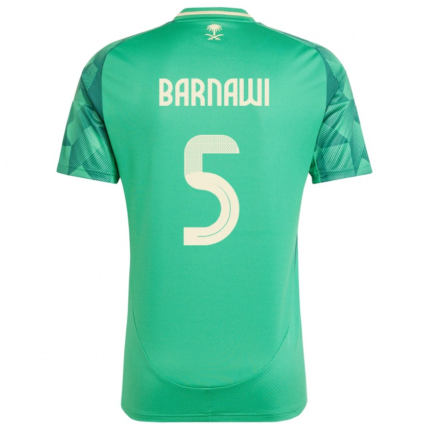 Danxen Women Saudi Arabia Mohammed Barnawi #5 Green Home Jersey 24-26 T-Shirt