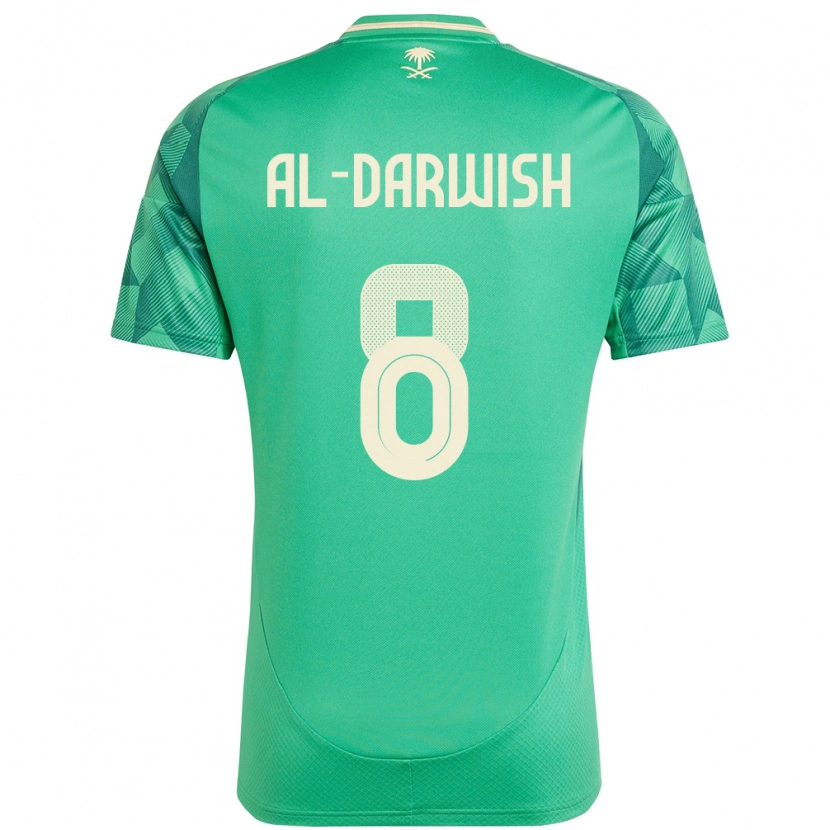 Danxen Women Saudi Arabia Mohammed Al-Darwish #8 Green Home Jersey 24-26 T-Shirt