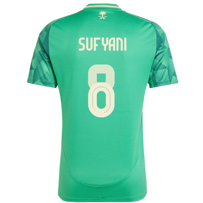 Danxen Women Saudi Arabia Abdulrahman Sufyani #8 Green Home Jersey 24-26 T-Shirt