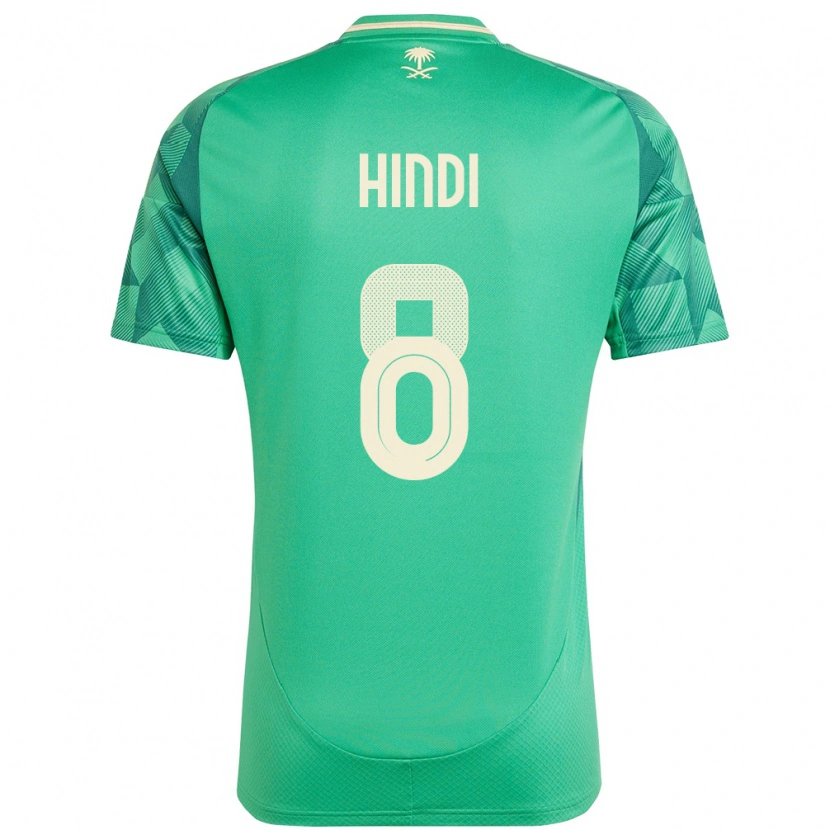 Danxen Women Saudi Arabia Anas Hindi #8 Green Home Jersey 24-26 T-Shirt