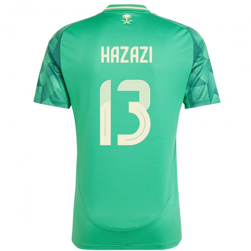 Danxen Women Saudi Arabia Bassam Hazazi #13 Green Home Jersey 24-26 T-Shirt