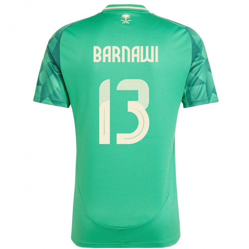 Danxen Women Saudi Arabia Abdulsalam Barnawi #13 Green Home Jersey 24-26 T-Shirt