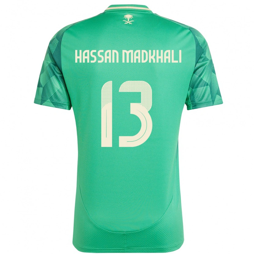 Danxen Women Saudi Arabia Mohammed Hassan Madkhali #13 Green Home Jersey 24-26 T-Shirt