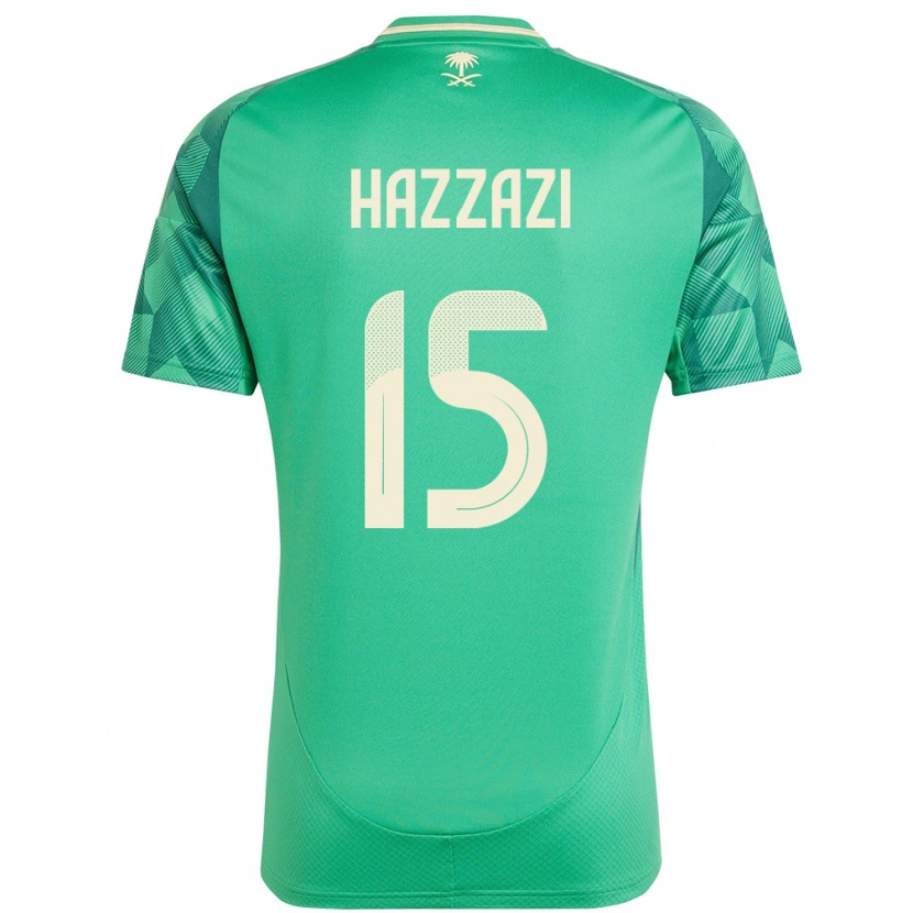 Danxen Women Saudi Arabia Mohammed Hazzazi #15 Green Home Jersey 24-26 T-Shirt