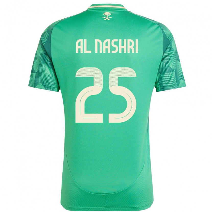 Danxen Women Saudi Arabia Awad Al Nashri #25 Green Home Jersey 24-26 T-Shirt