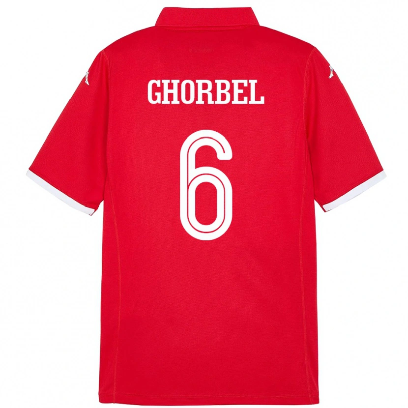 Danxen Women Tunisia Mahmoud Ghorbel #6 Red Home Jersey 24-26 T-Shirt