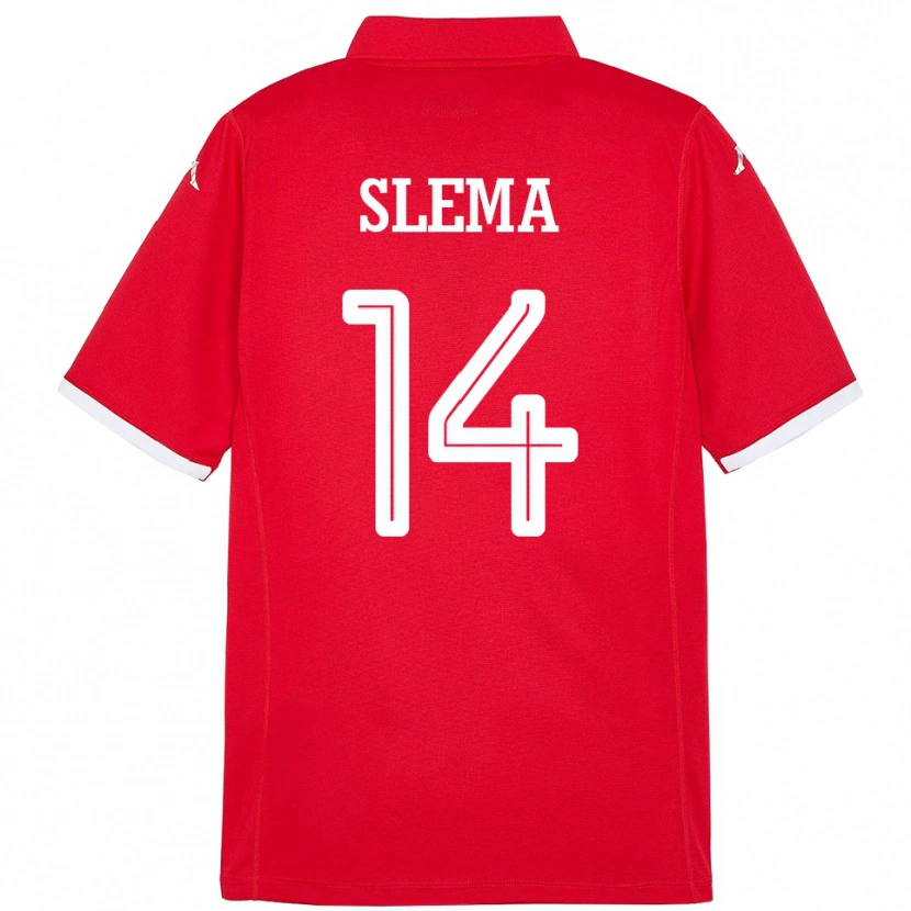 Danxen Women Tunisia Mazen Slema #14 Red Home Jersey 24-26 T-Shirt