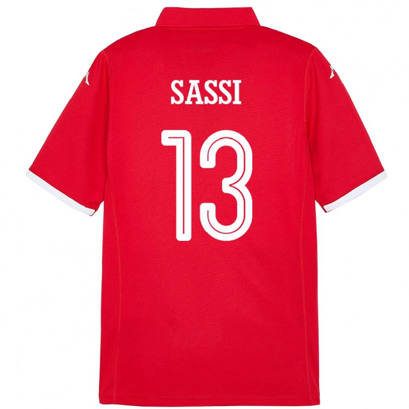 Danxen Women Tunisia Ferjani Sassi #13 Red Home Jersey 24-26 T-Shirt