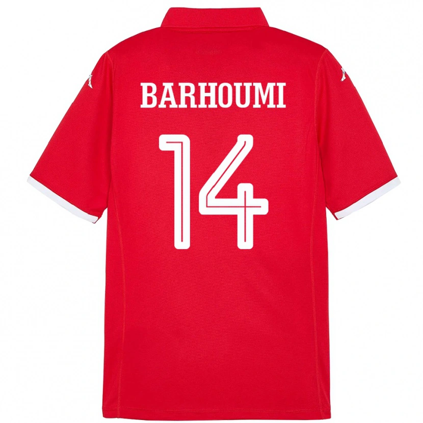 Danxen Women Tunisia Salah Barhoumi #14 Red Home Jersey 24-26 T-Shirt