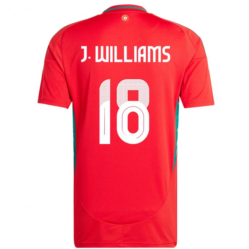 Danxen Women Wales Jonathan Williams #18 Red Home Jersey 24-26 T-Shirt