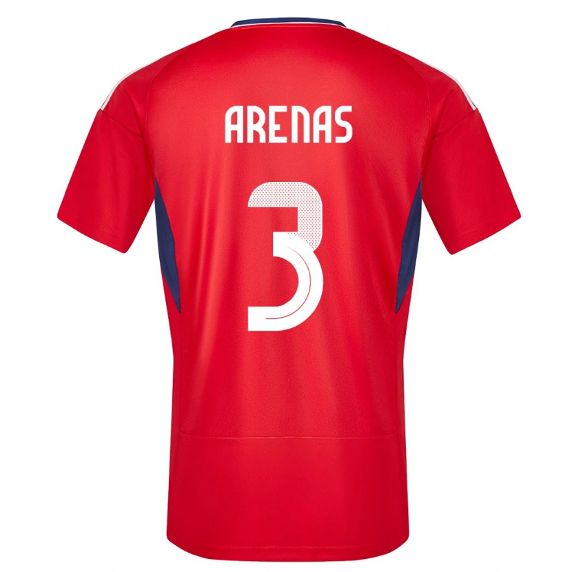 Danxen Women Costa Rica Alejandro Arenas #3 Red Home Jersey 24-26 T-Shirt