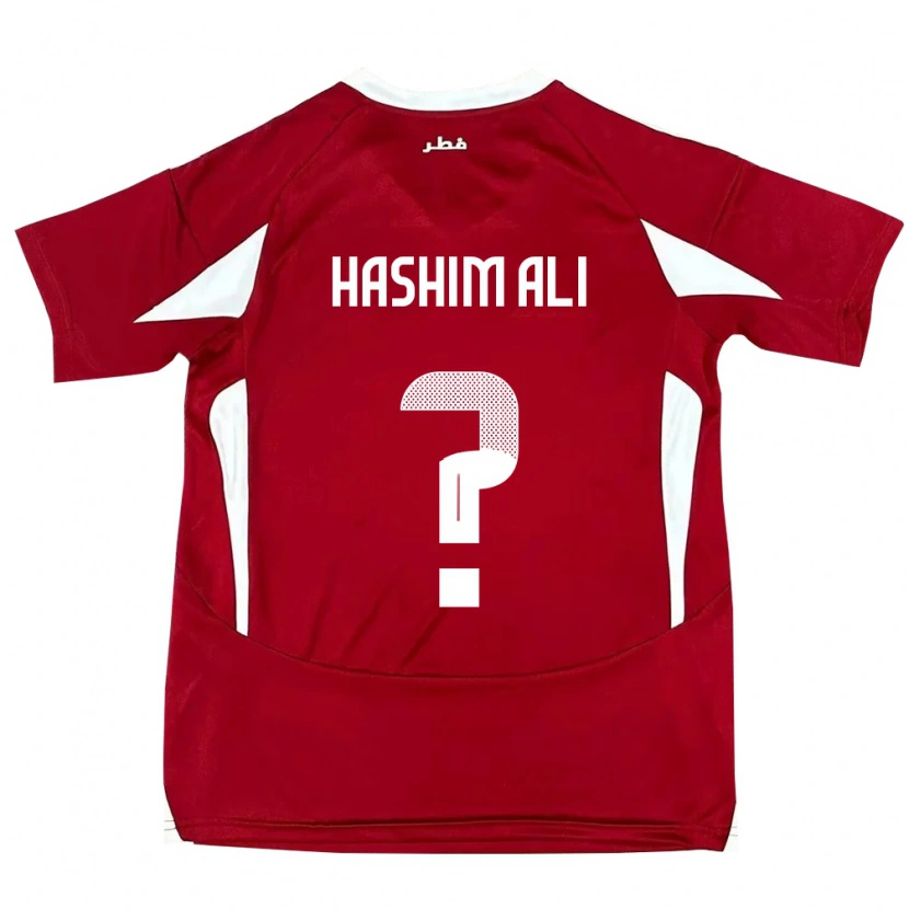 Danxen Women Qatar Hashim Ali #0 Red Home Jersey 24-26 T-Shirt