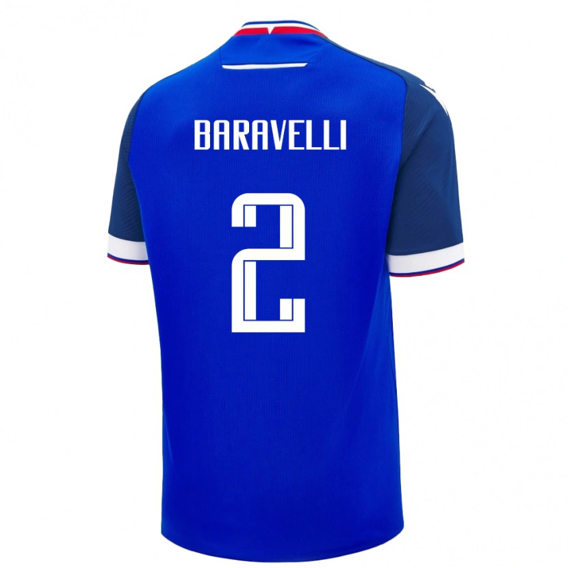 Danxen Women Slovakia Rocco Baravelli #2 Blue Home Jersey 24-26 T-Shirt