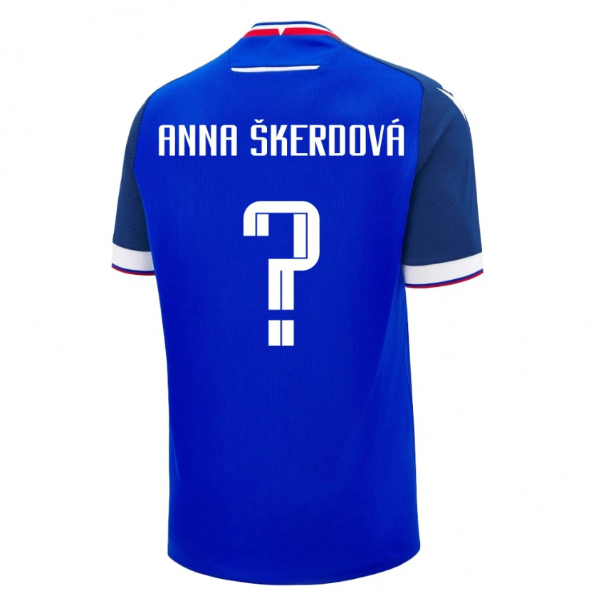 Danxen Women Slovakia Sofia Anna Škerdová #0 Blue Home Jersey 24-26 T-Shirt