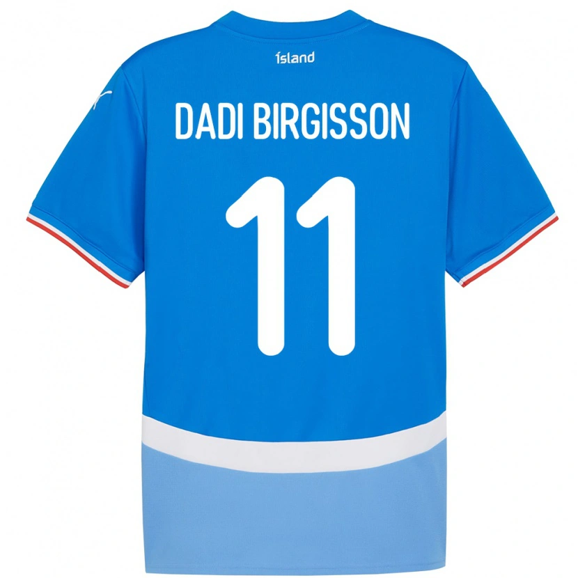 Danxen Women Iceland Adolf Dadi Birgisson #11 Blue Home Jersey 24-26 T-Shirt