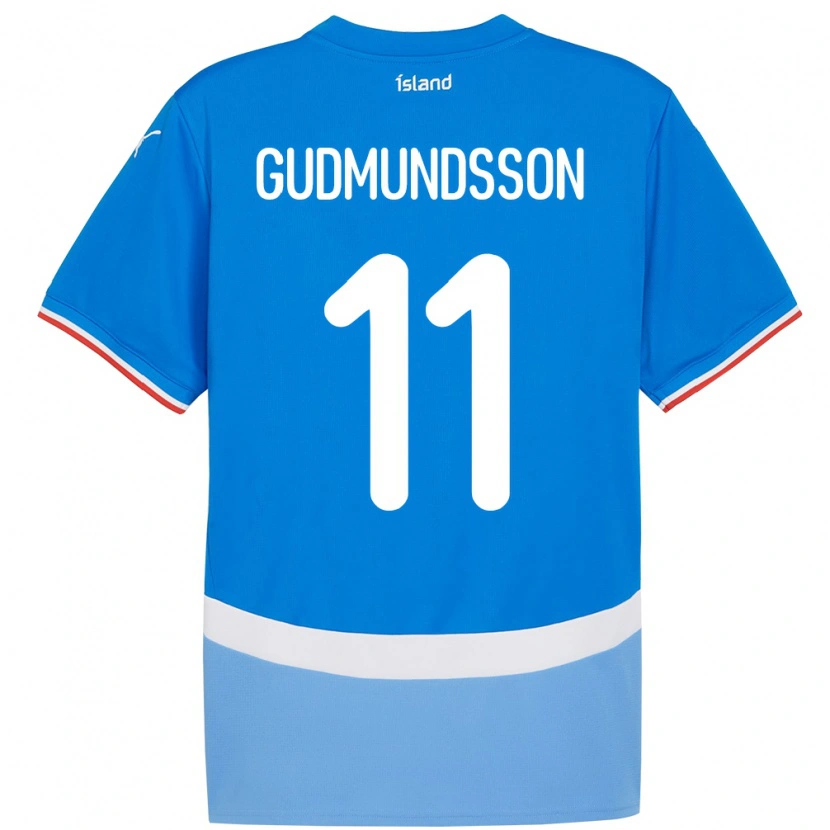 Danxen Women Iceland Galdur Gudmundsson #11 Blue Home Jersey 24-26 T-Shirt