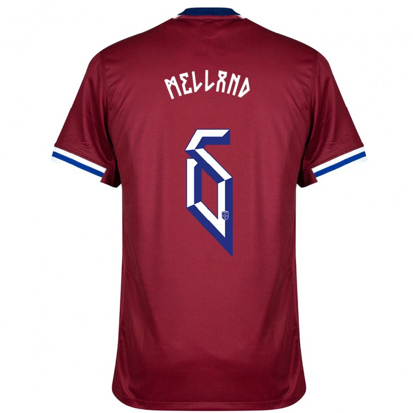 Danxen Women Norway Henrik Melland #6 Red Blue White Home Jersey 24-26 T-Shirt