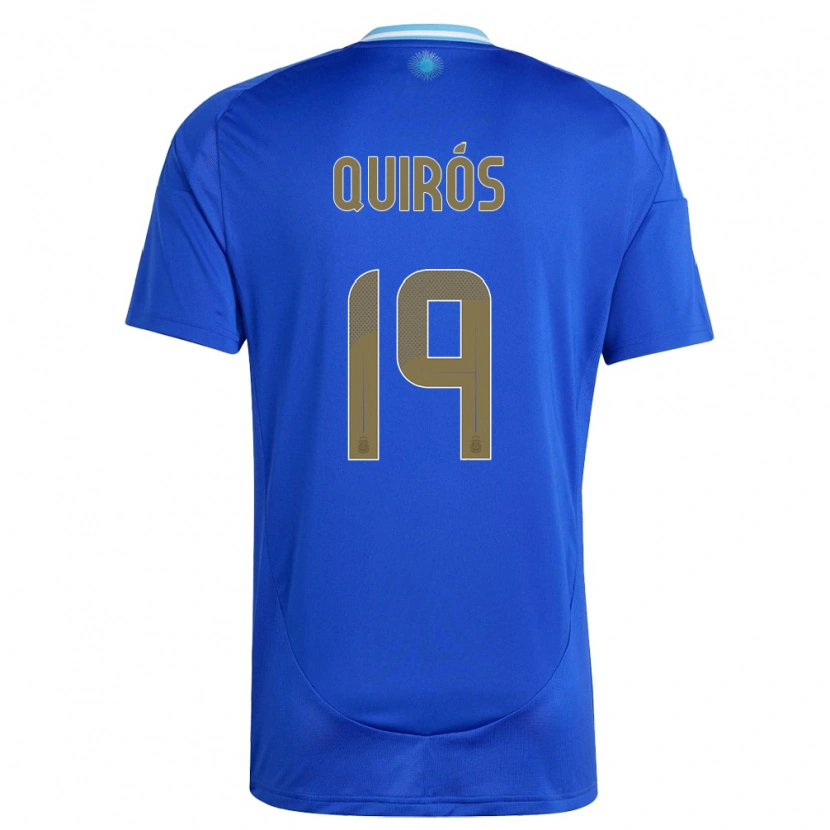 Danxen Women Argentina Aarón Quirós #19 Blue Away Jersey 24-26 T-Shirt