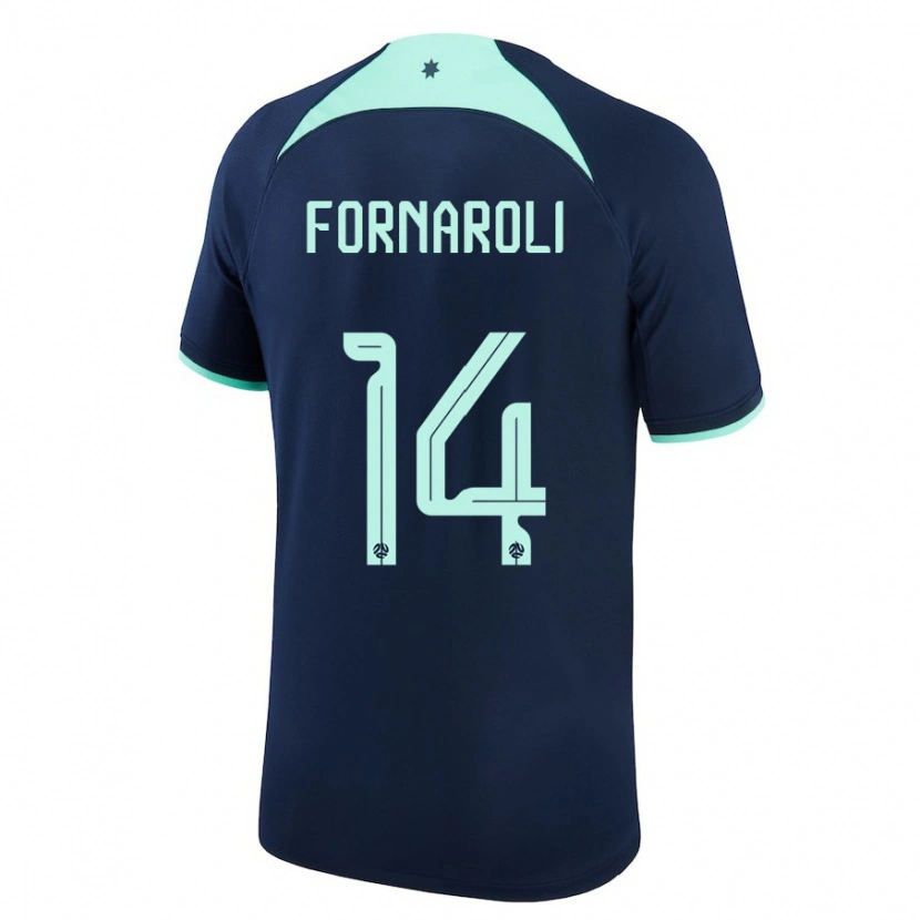 Danxen Women Australia Bruno Fornaroli #14 Dark Blue Away Jersey 24-26 T-Shirt