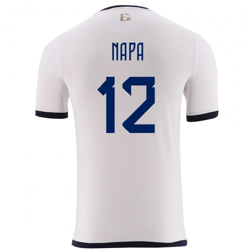 Danxen Women Ecuador Gilmar Napa #12 White Away Jersey 24-26 T-Shirt