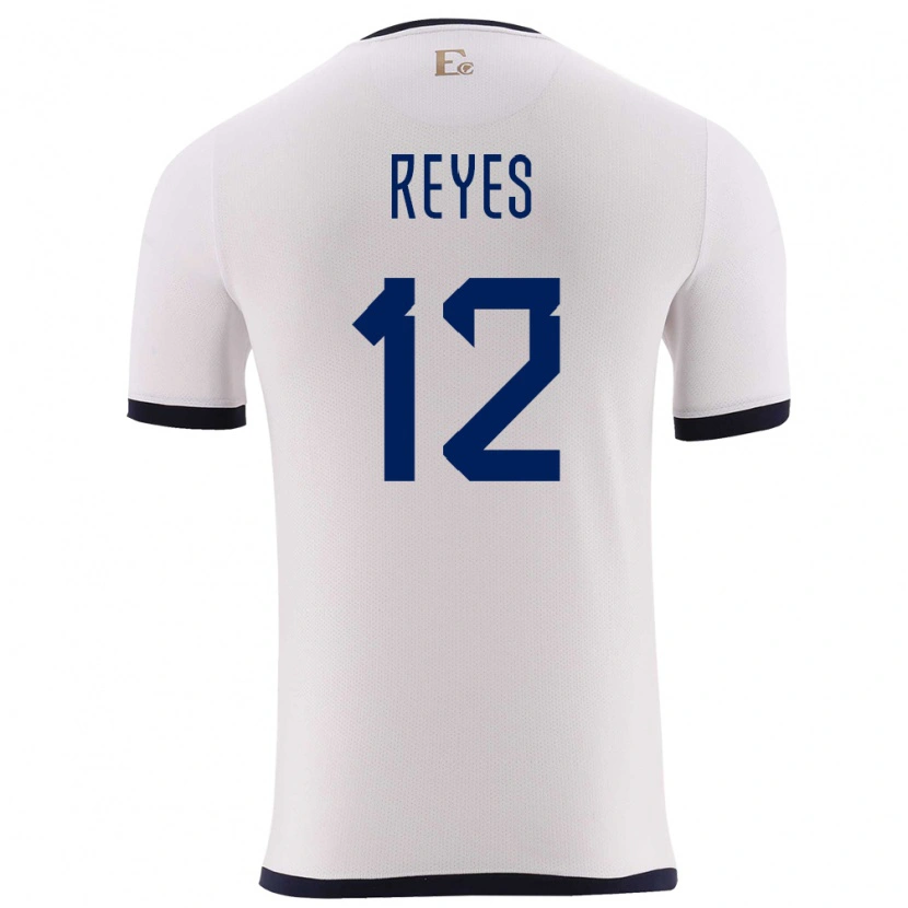 Danxen Women Ecuador Jhafets Reyes #12 White Away Jersey 24-26 T-Shirt