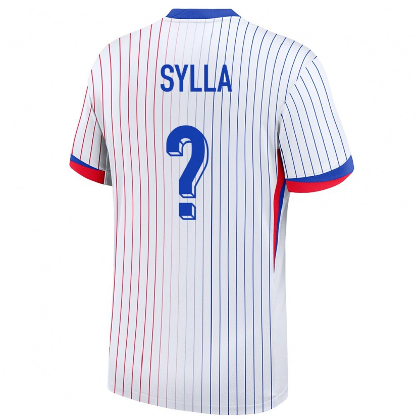 Danxen Women France Mohamed Sylla #0 White Away Jersey 24-26 T-Shirt