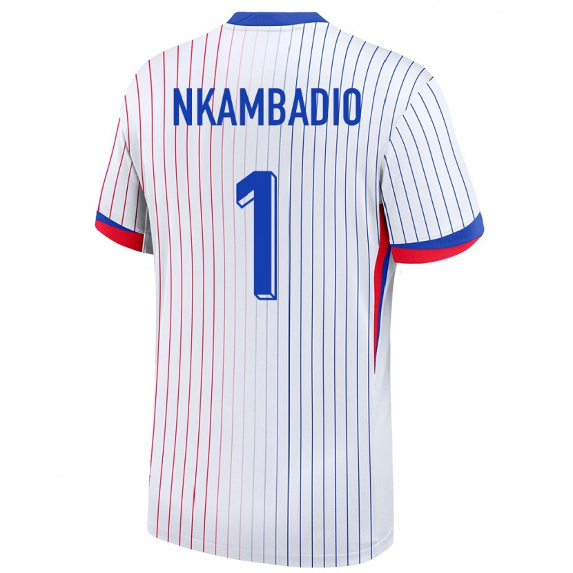 Danxen Women France Obed Nkambadio #1 White Away Jersey 24-26 T-Shirt