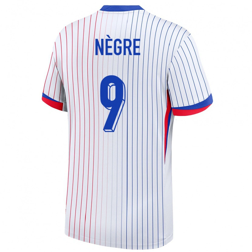 Danxen Women France Thibo Nègre #9 White Away Jersey 24-26 T-Shirt