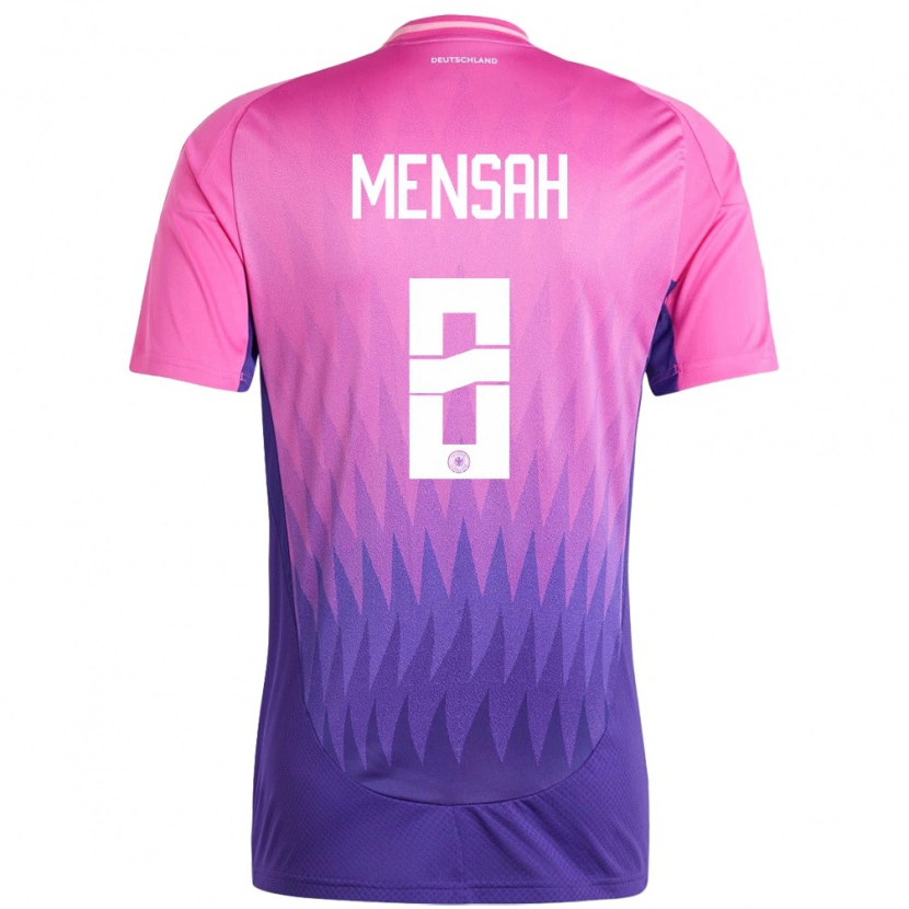 Danxen Women Germany Naba Mensah #8 Pink Purple Away Jersey 24-26 T-Shirt