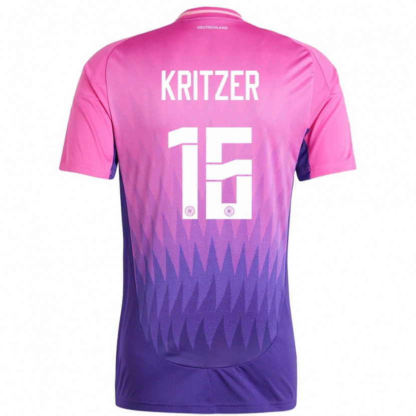 Danxen Women Germany Mateo Kritzer #16 Pink Purple Away Jersey 24-26 T-Shirt