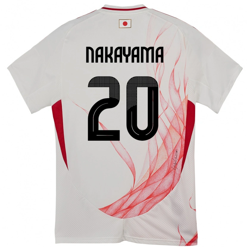 Danxen Women Japan Yuta Nakayama #20 White Away Jersey 24-26 T-Shirt