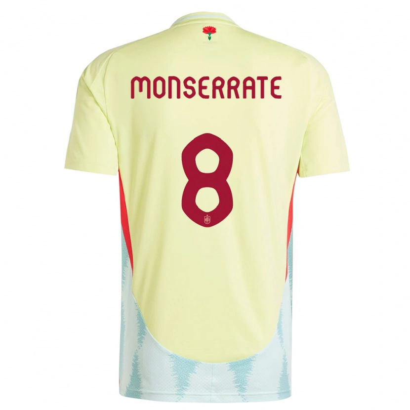 Danxen Women Spain Jano Monserrate #8 Yellow Away Jersey 24-26 T-Shirt