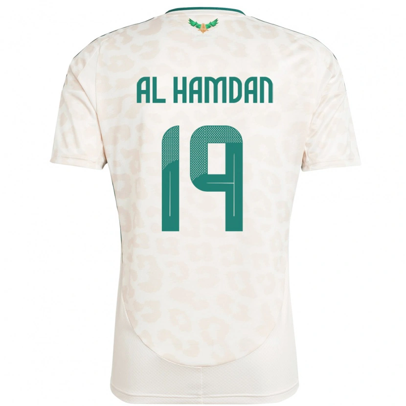 Danxen Women Saudi Arabia Abdullah Al-Hamdan #19 White Away Jersey 24-26 T-Shirt