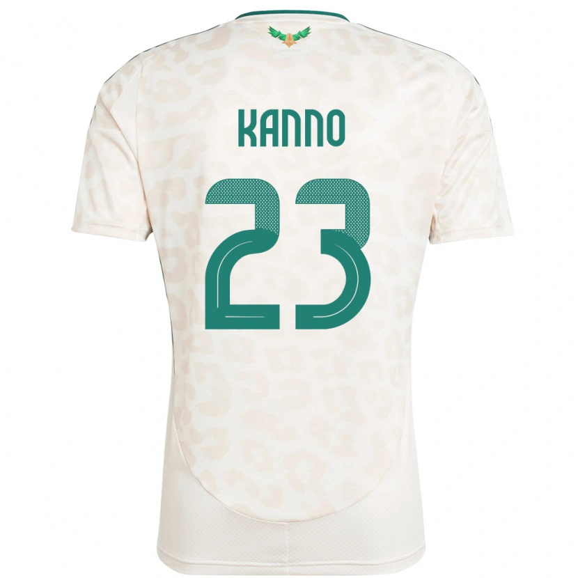 Danxen Women Saudi Arabia Mohamed Kanno #23 White Away Jersey 24-26 T-Shirt