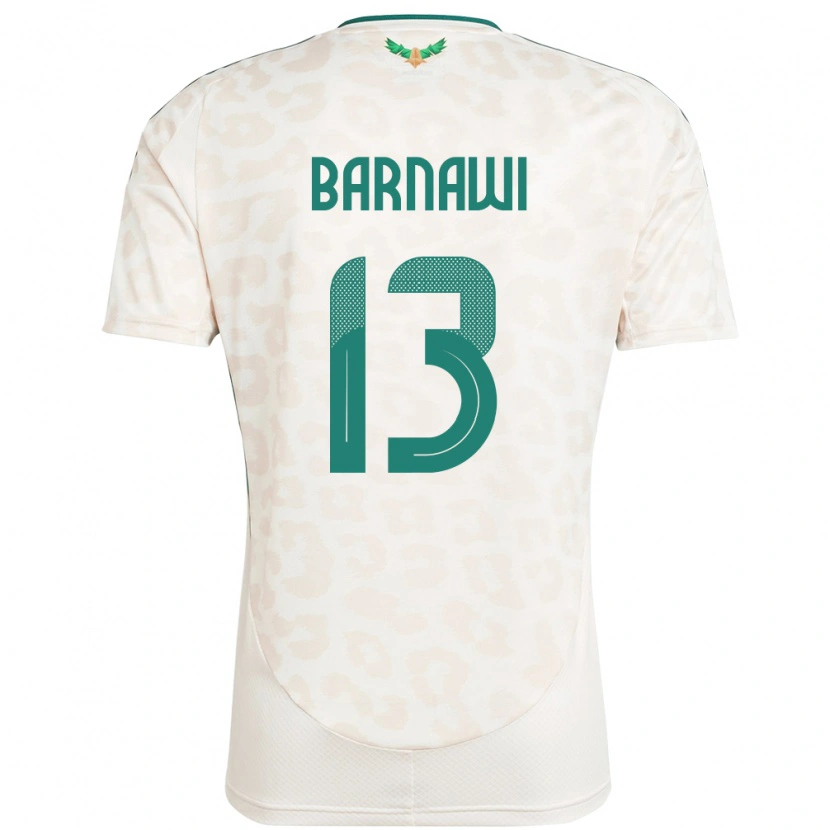 Danxen Women Saudi Arabia Abdulsalam Barnawi #13 White Away Jersey 24-26 T-Shirt