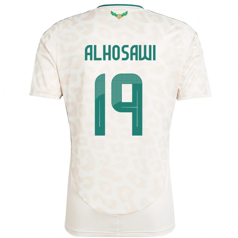 Danxen Women Saudi Arabia Zakrei Alhosawi #19 White Away Jersey 24-26 T-Shirt