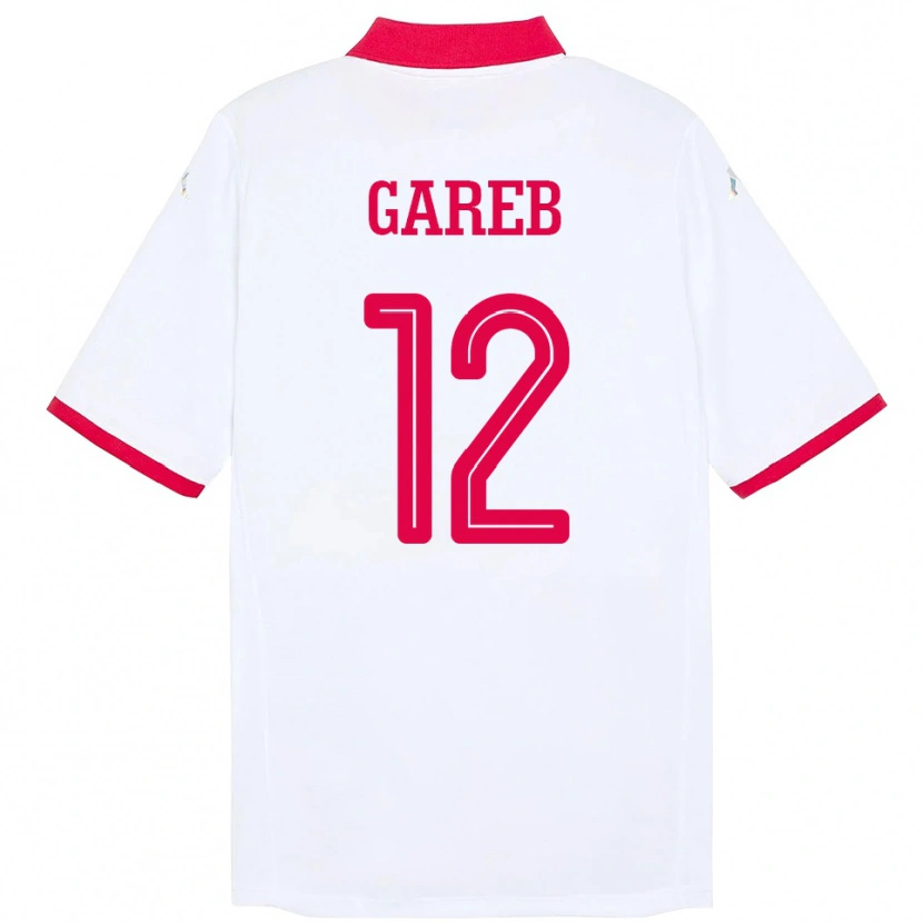 Danxen Women Tunisia Adem Gareb #12 White Away Jersey 24-26 T-Shirt