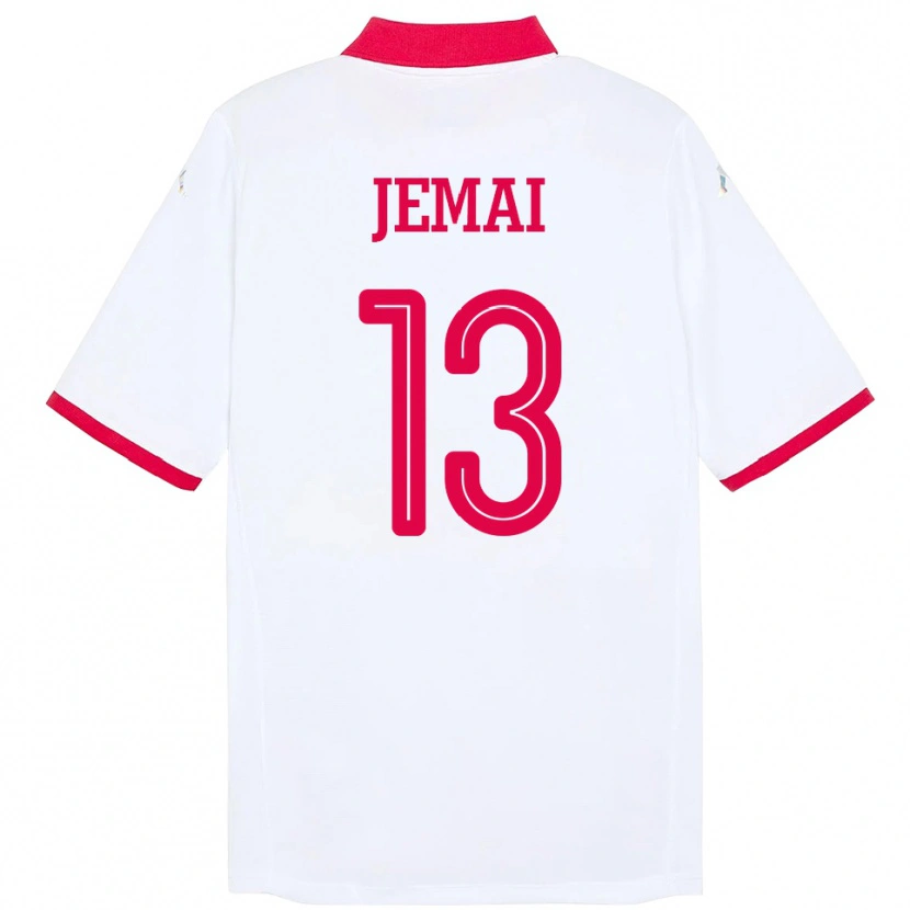 Danxen Women Tunisia Yasmine Jemai #13 White Away Jersey 24-26 T-Shirt