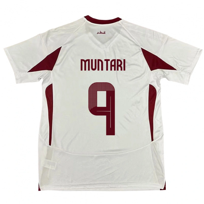 Danxen Women Qatar Mohammed Muntari #9 White Away Jersey 24-26 T-Shirt